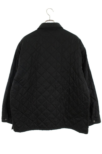 PRADA Re-Nylon Triangle Plate Quilted Blouson Black Size M