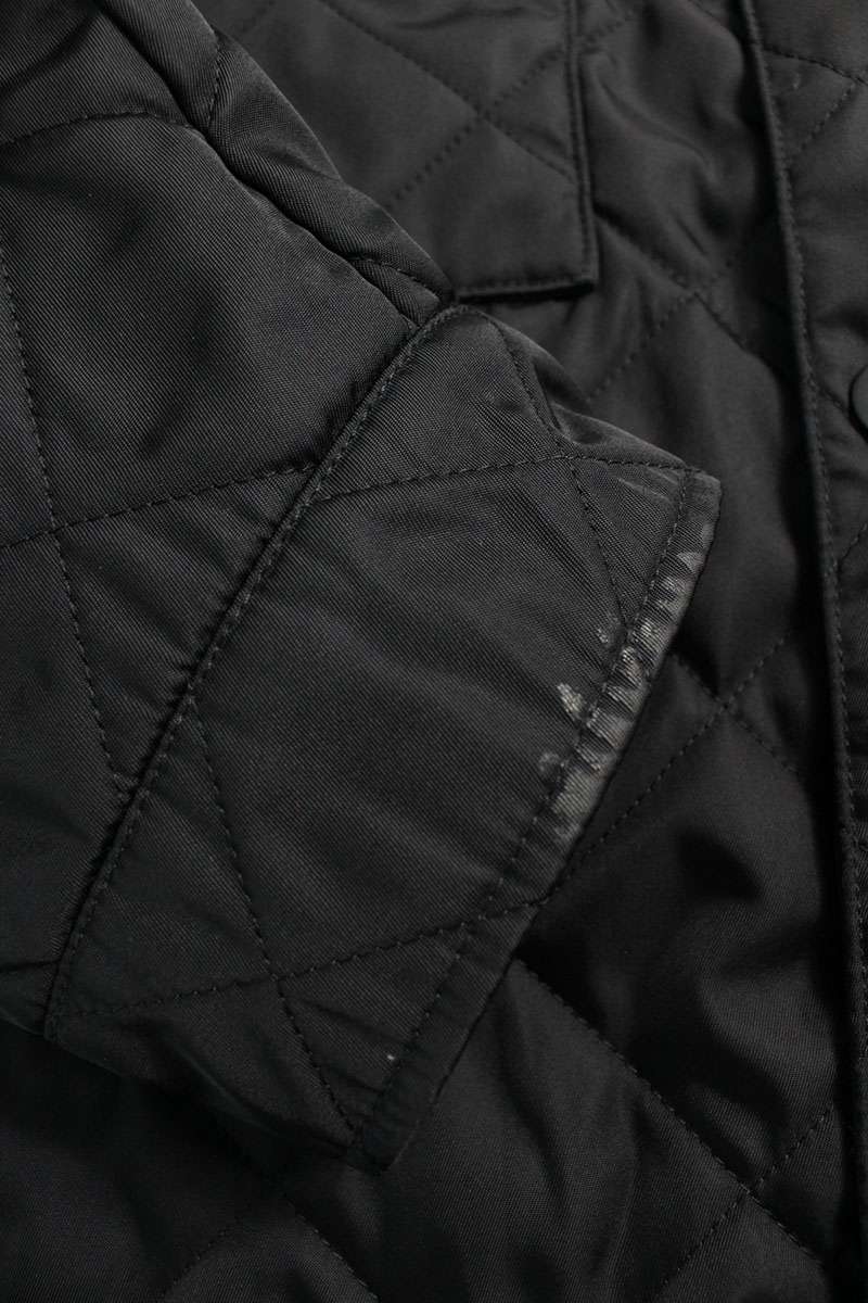 PRADA Re-Nylon Triangle Plate Quilted Blouson Black Size M
