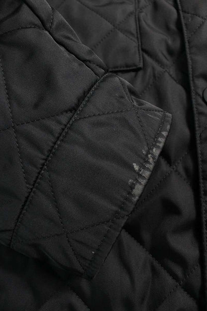 PRADA Re-Nylon Triangle Plate Quilted Blouson Black Size M