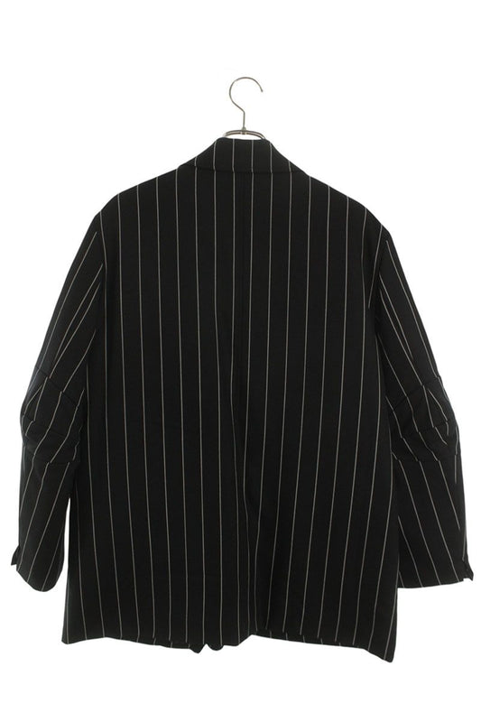 Class Black Wool Striped Coverall Blouson Size M
