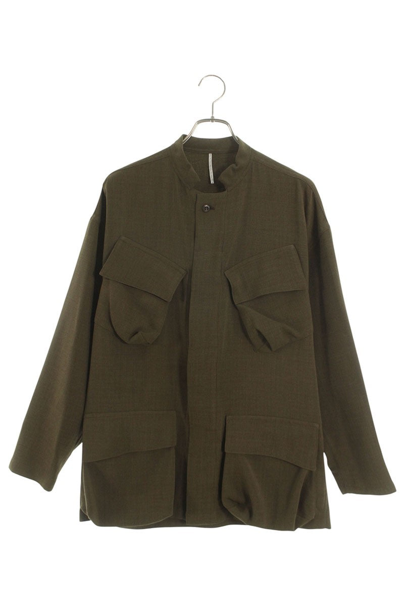ms blaque Brown Poly Wool Field Jacket Size ML