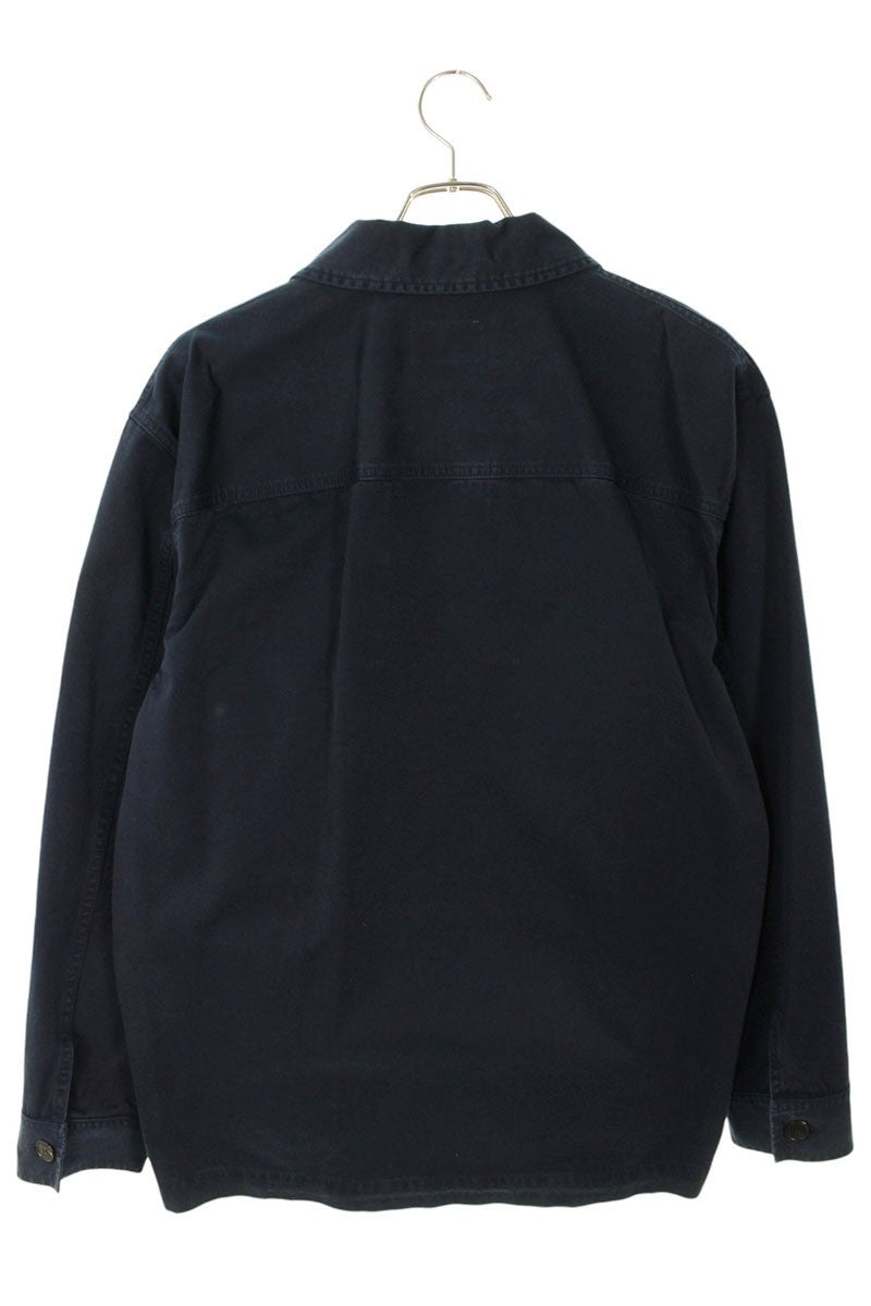 SAINT LAURENT PARIS 26SS Cassandra Overshirt Navy Size L