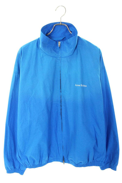 ACNE STUDIOS 26SS Blue Cotton Logo Zip Blouson Size S