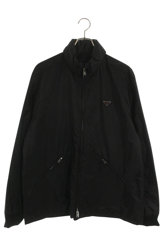 PRADA Black Re-Nylon Hooded Blouson Size M