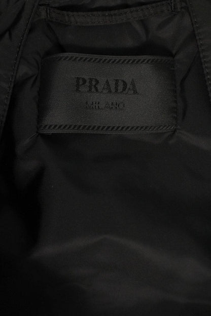 PRADA Black Re-Nylon Hooded Blouson Size M