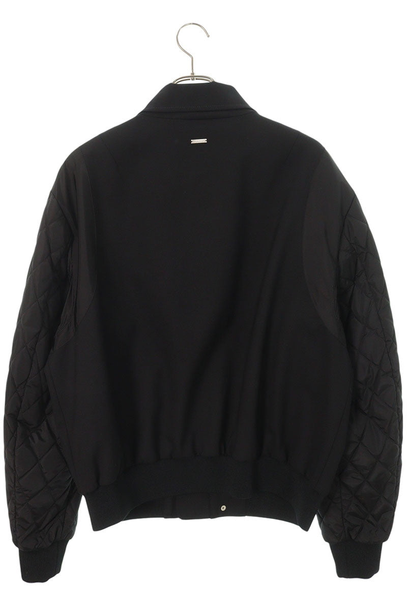 DSQUARED 25AW Black Wool Nylon Sleeve Quilted Blouson Size M