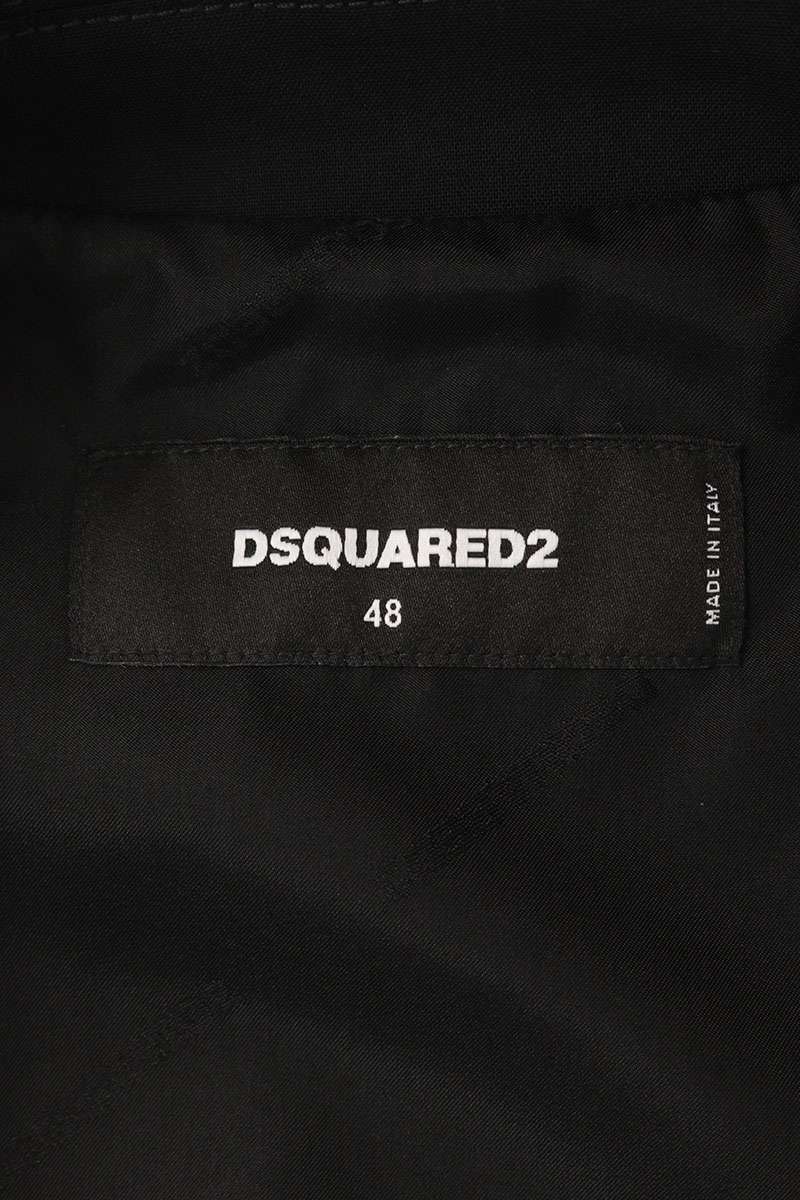 DSQUARED 25AW Black Wool Nylon Sleeve Quilted Blouson Size M