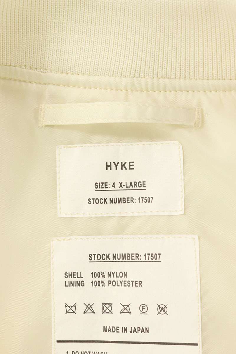 HYKE 25SS Oversized Jacket White Size 4