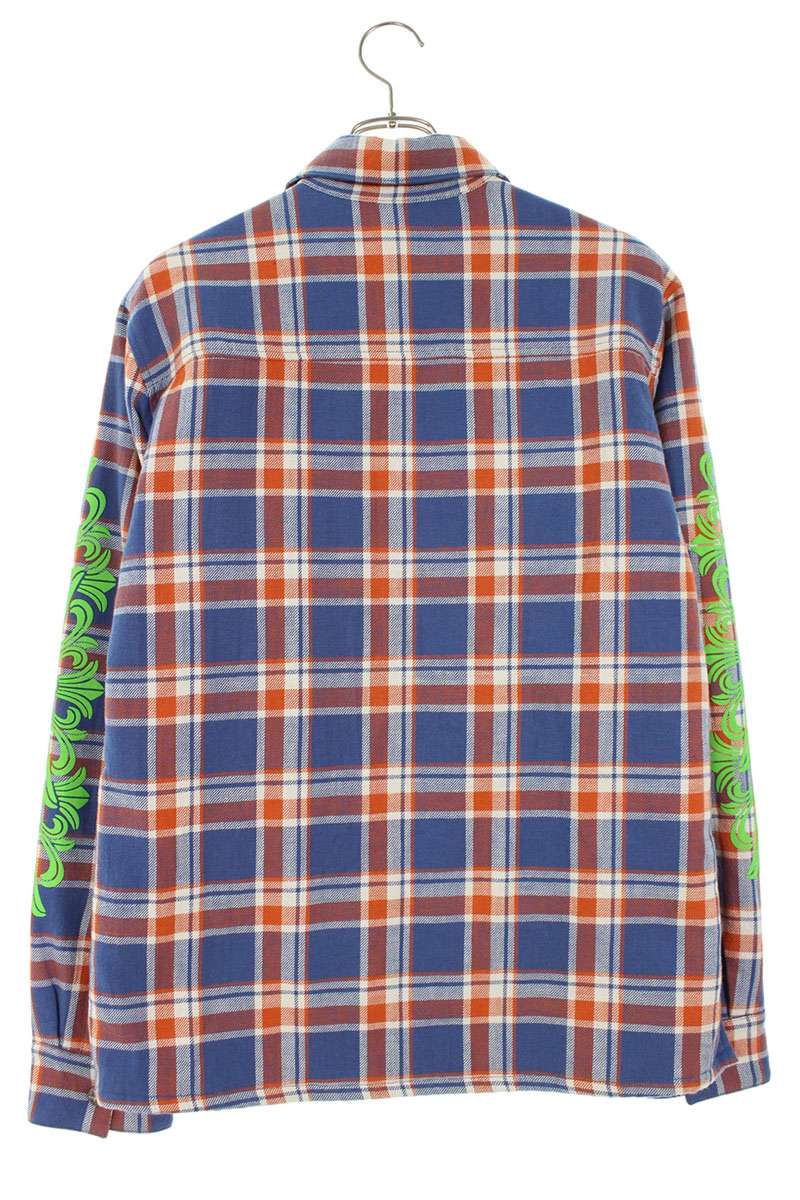 Chrome Hearts WORKN JNKYD PLD Floral Sleeve Check Size M