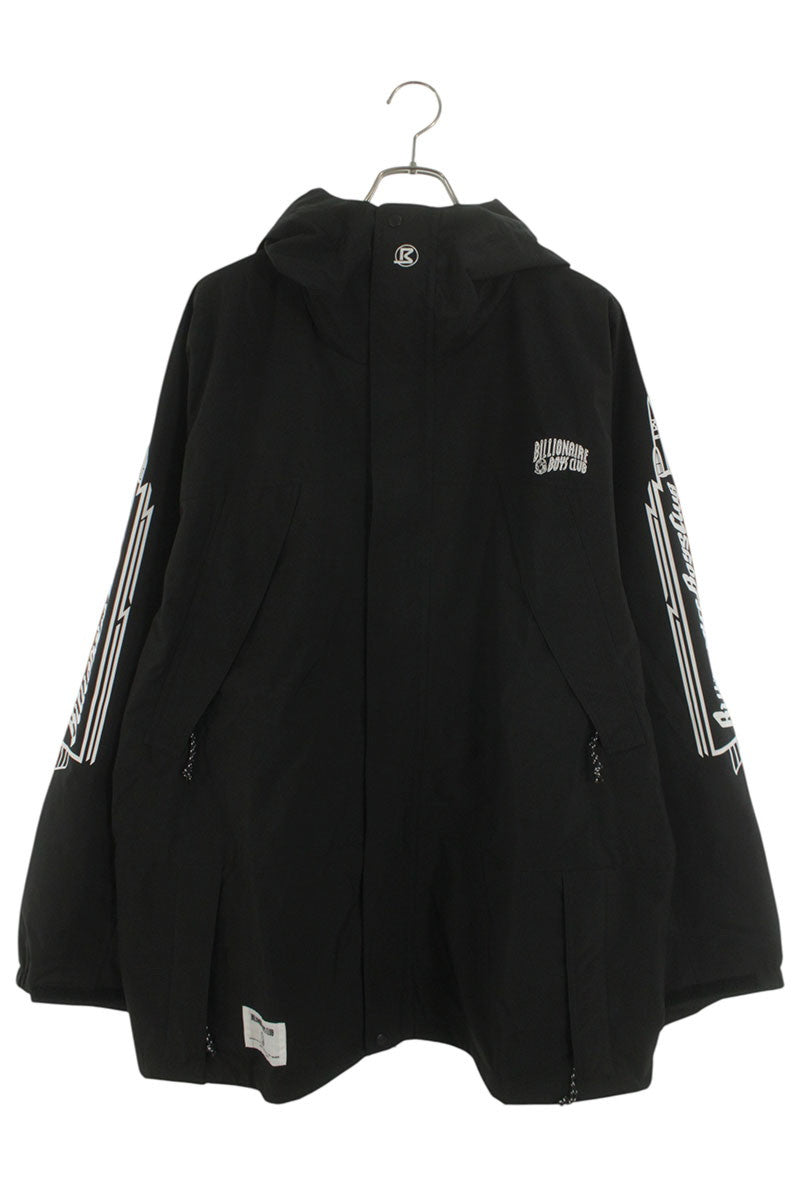 Billionaire Boys Club SHELL PARKA Logo Embroidered Hoodie Black Size XL
