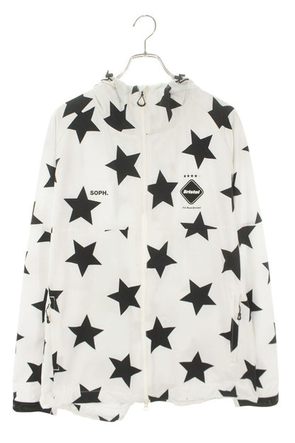 F.C.R.B Print Jacket White x Black Size XL