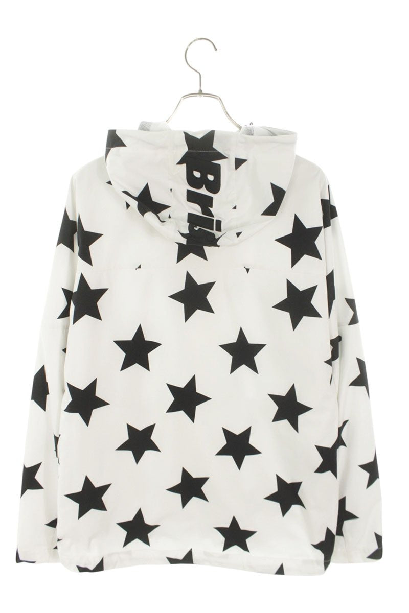 F.C.R.B Print Jacket White x Black Size XL