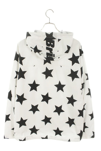 F.C.R.B Print Jacket White x Black Size XL