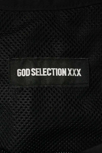 GOD SELECTION XXX Front Zip Track Blouson Black Size S