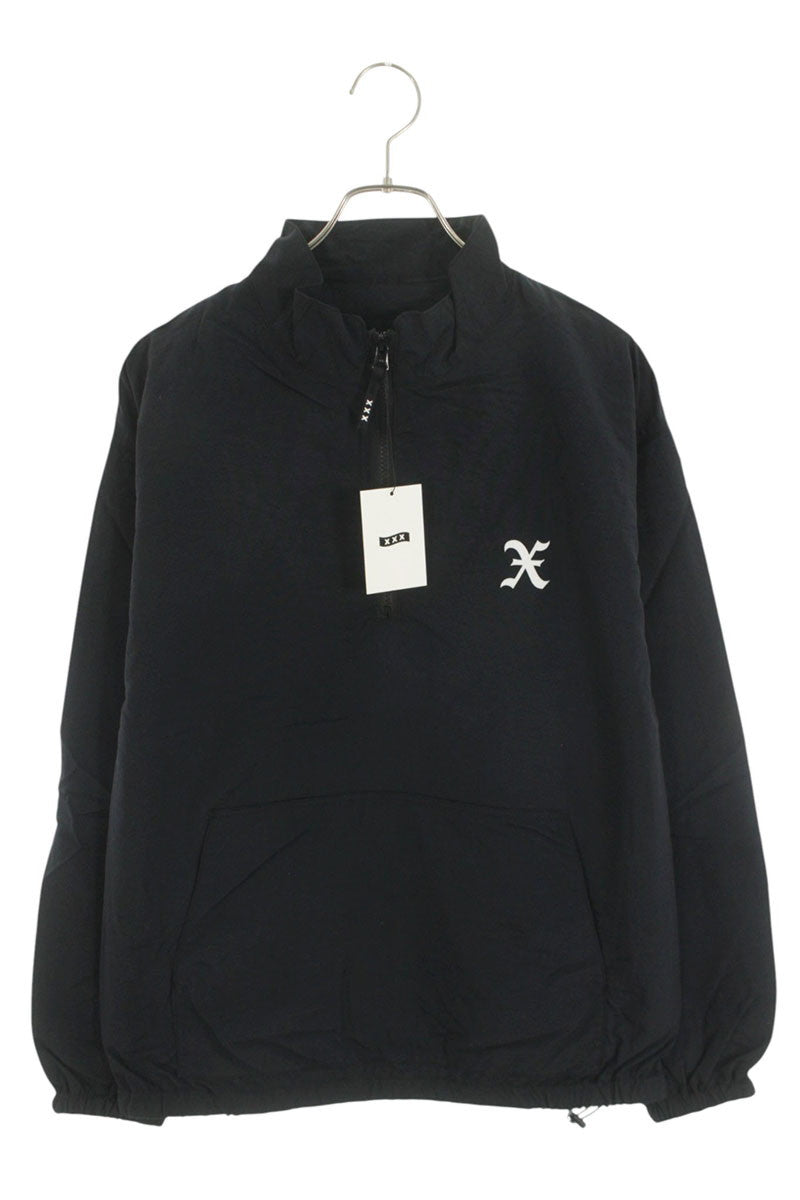 GOD SELECTION XXX Half Zip Track Blouson Black Size M