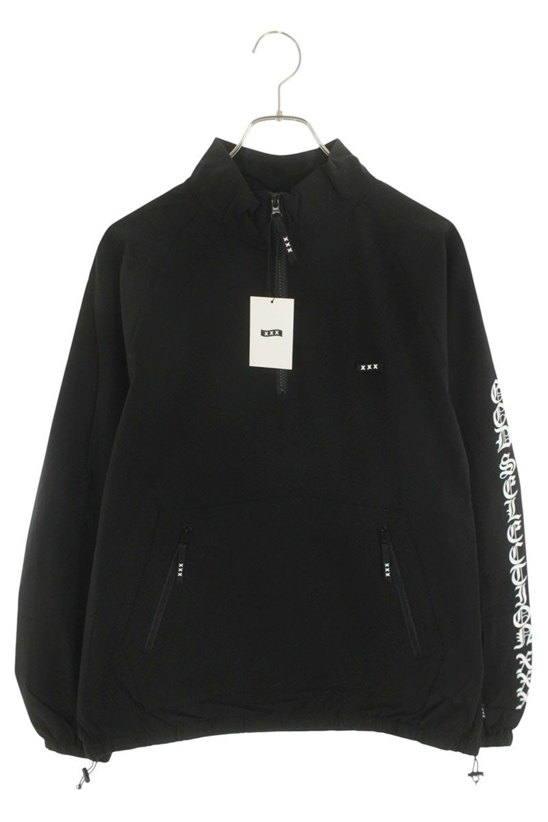 GOD SELECTION XXX Half Zip Track Blouson Black Size M