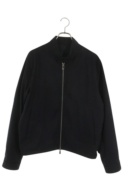 DIOR Stand Collar Double Zip Wool Jacket Navy Size L