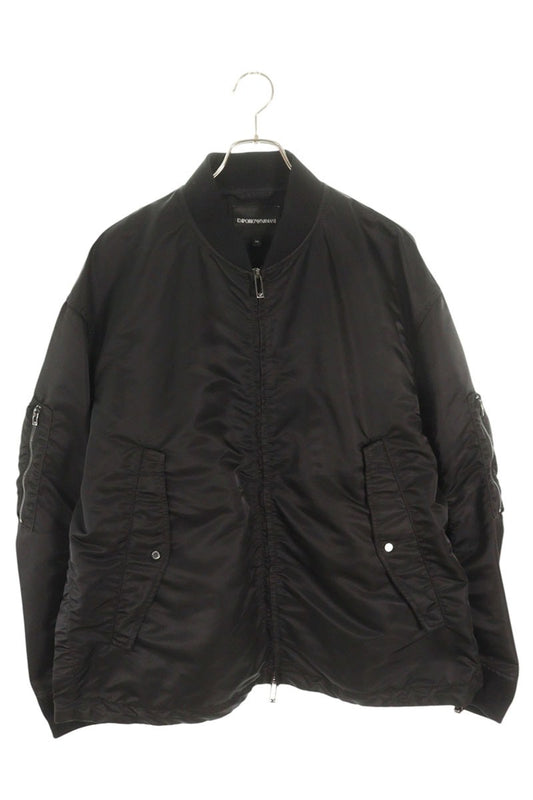 EMPORIO ARMANI Nylon Bomber Jacket Black Size XXL