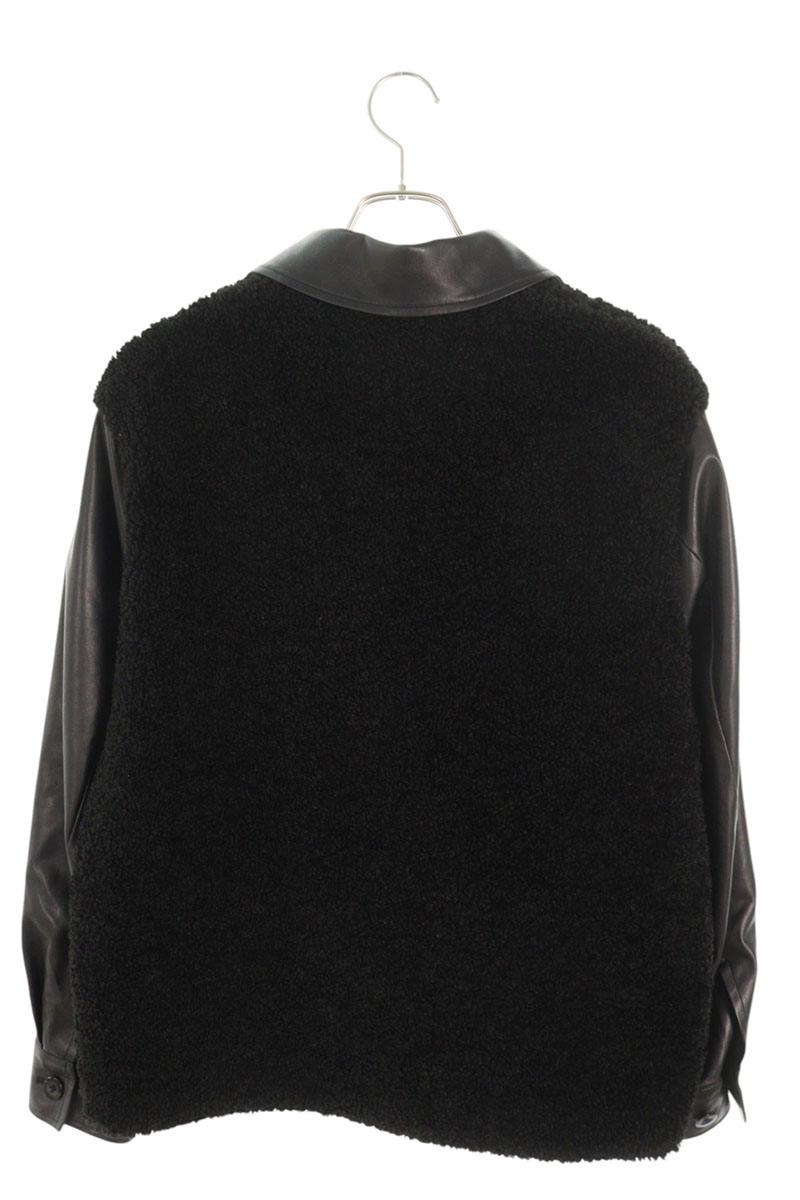 CULLNI 24AW Faux Leather Sleeve Faux Fur Blouson Size S