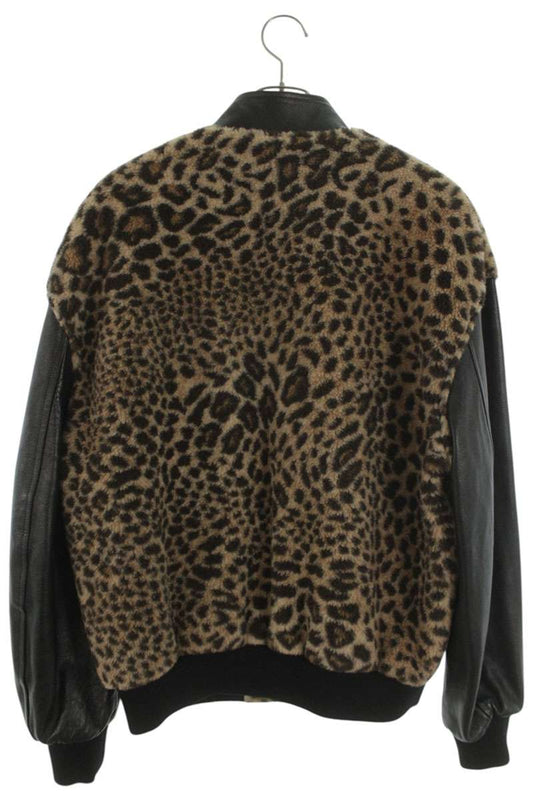 CELINE Rhinestone Embellished Teddy Blouson Brown Size XS