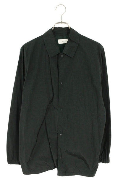 ATON Hand-Dyed Nylon Coach Jacket Black Size XL