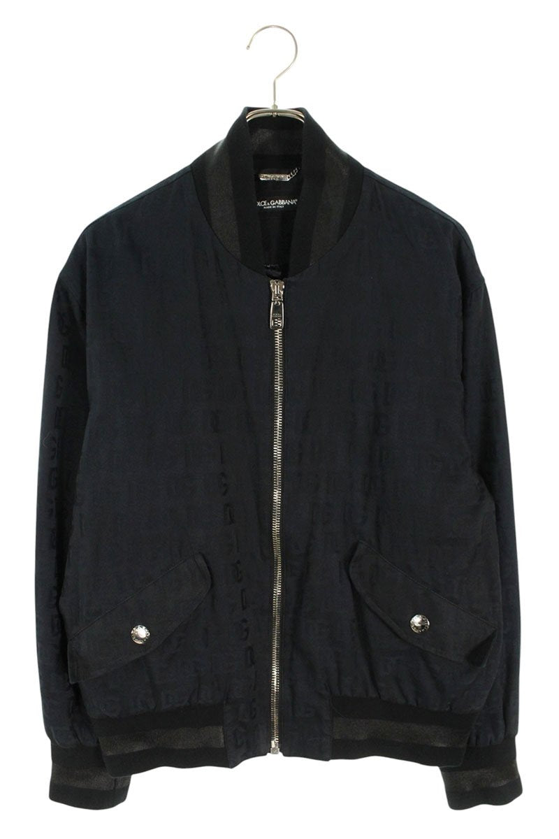 DOLCE & GABBANA All-Over Logo Blouson Black Size S