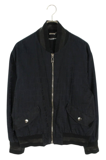 DOLCE & GABBANA All-Over Logo Blouson Black Size S