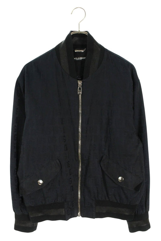 DOLCE & GABBANA All-Over Logo Blouson Black Size S