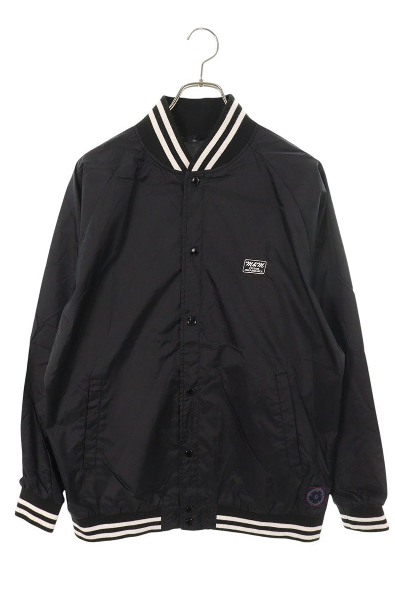 M&M Back Print Nylon Coach Jacket Black Size L