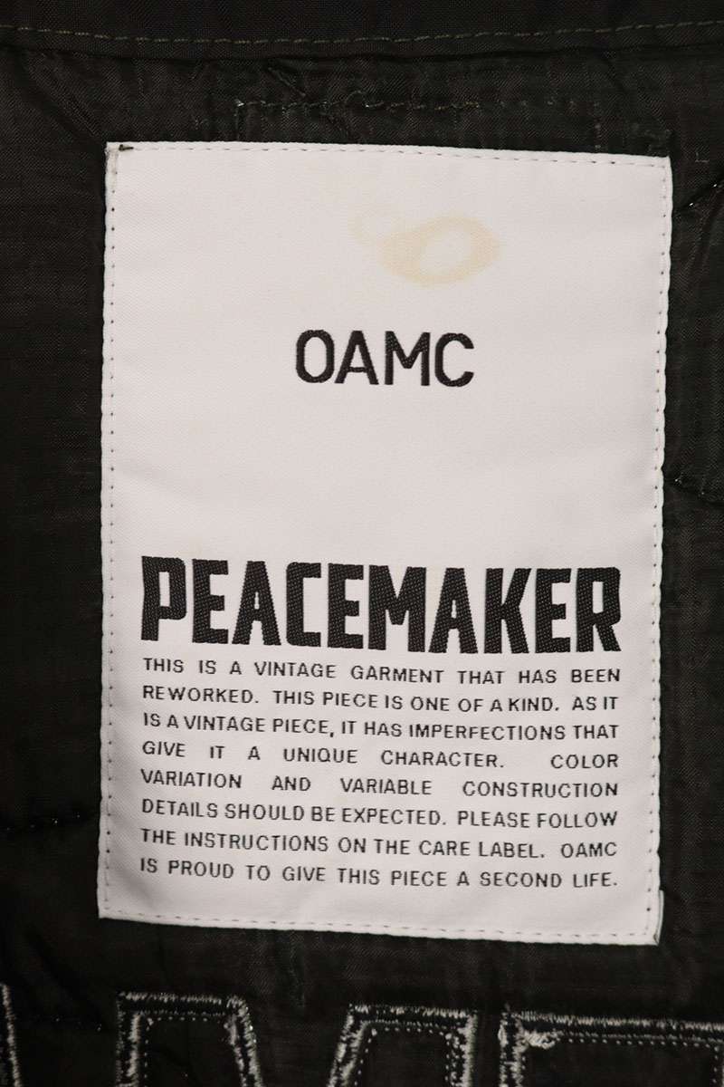 OAMC PEACEMAKER Quilted Liner Blouson Black Size L