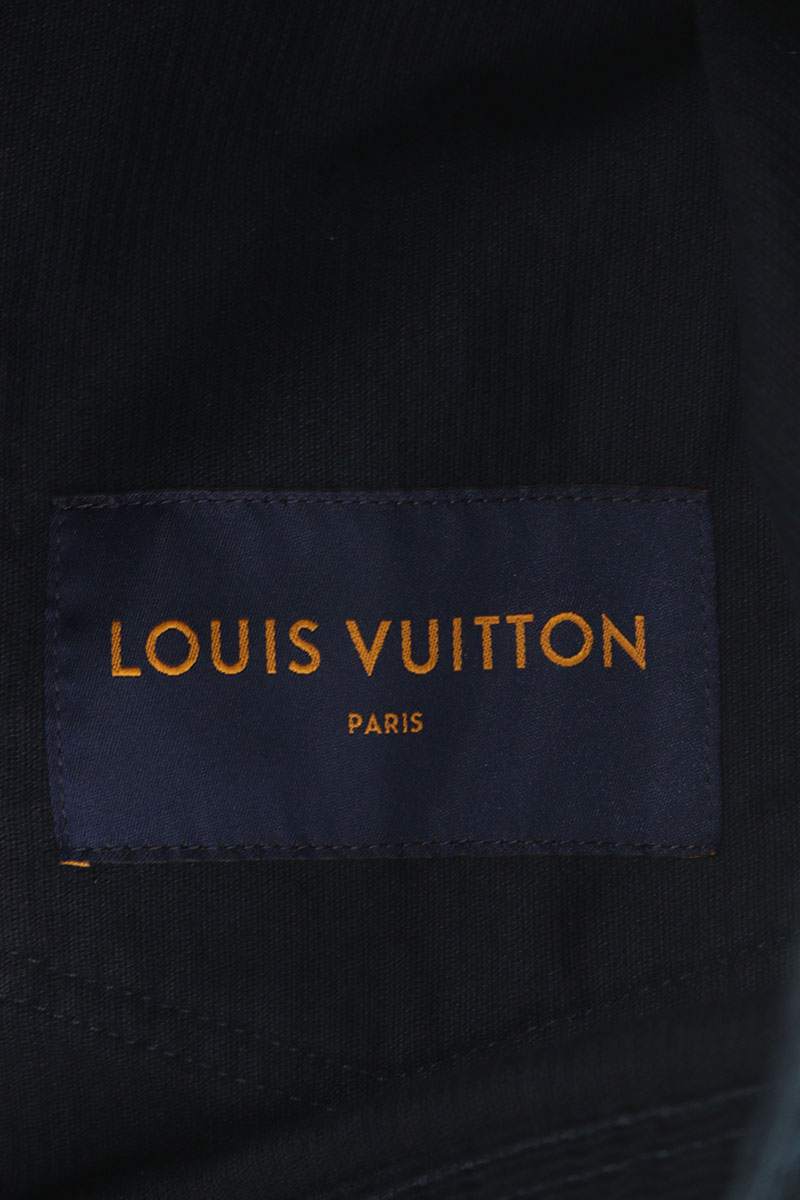 LOUISVUITTON Cotton Corduroy Coverall Jacket Black Size S