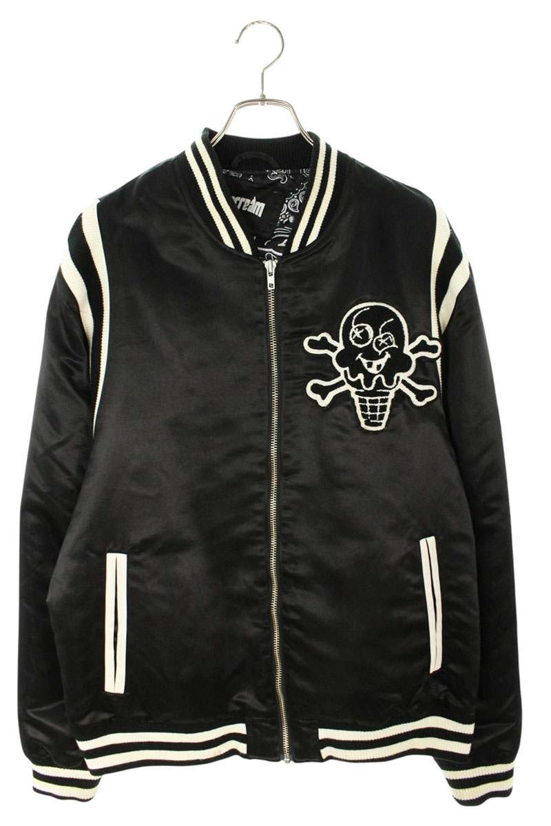 EYESCREAM Patch Design Bomber Jacket Black Size XL