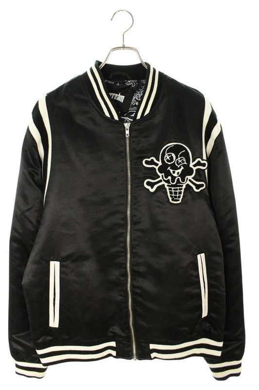 EYESCREAM Patch Design Bomber Jacket Black Size XL
