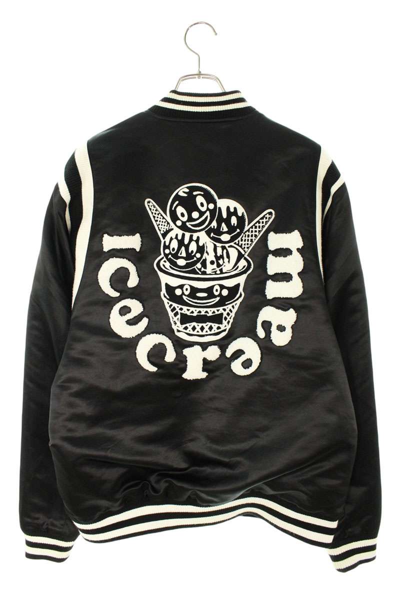 EYESCREAM Patch Design Bomber Jacket Black Size XL