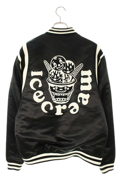 EYESCREAM Patch Design Bomber Jacket Black Size XL