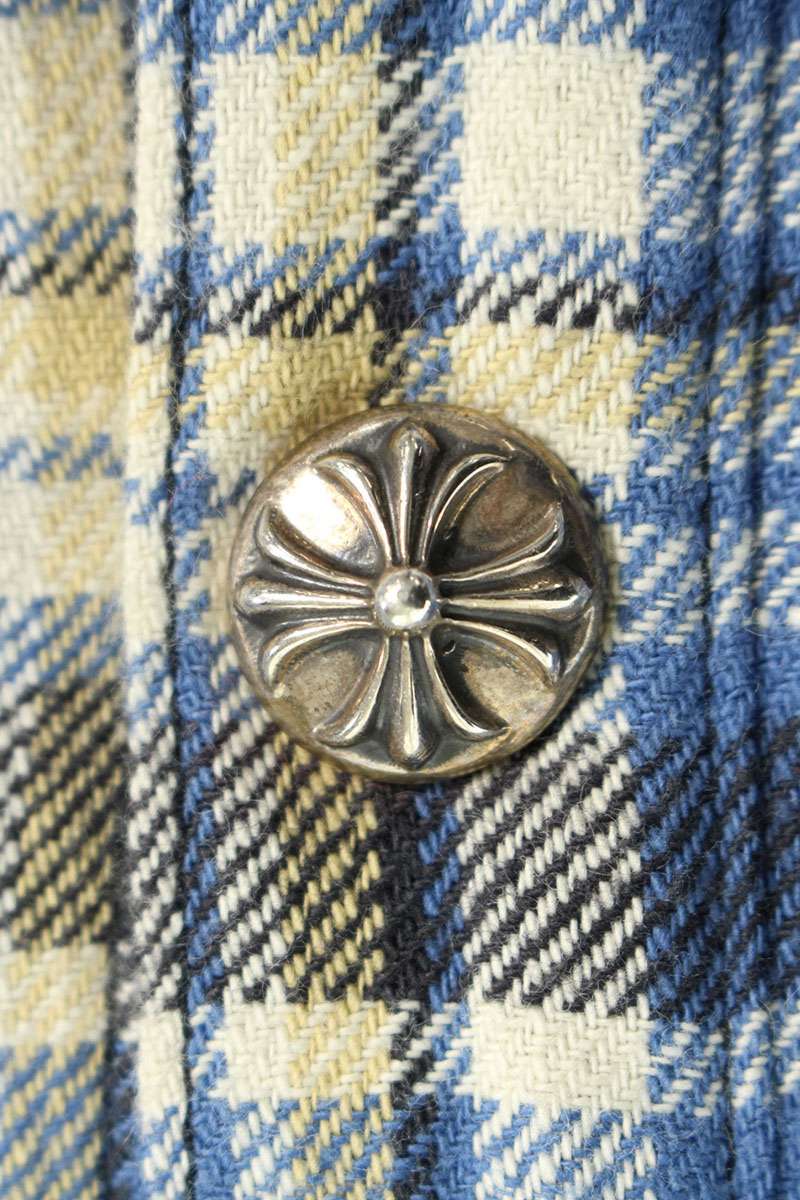 Chrome Hearts WORKN JNKYD PLD Check Shirt Jacket Size L