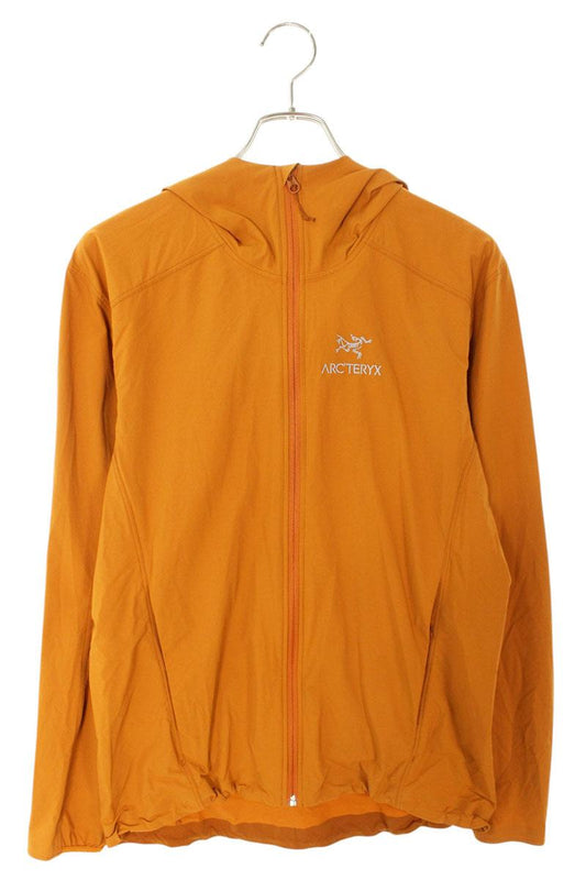 ARCTERYX L07358000 Logo Nylon Hooded Jacket Orange Size XS