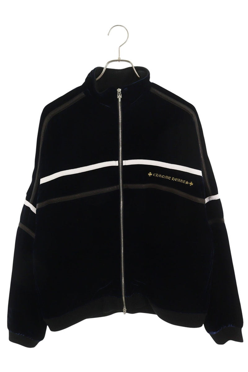 Chrome Hearts Logo Embroidered Velour Track Jacket Size L