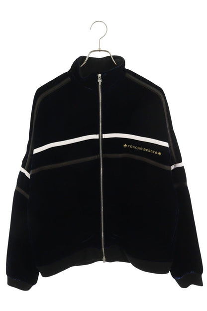 Chrome Hearts Logo Embroidered Velour Track Jacket Size L