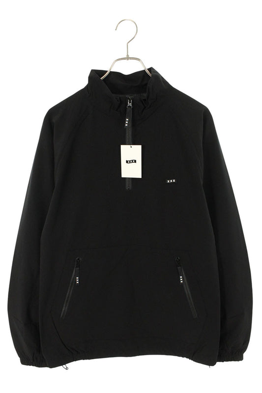 GOD SELECTION XXX Half-Zip Nylon Blouson Black Size M