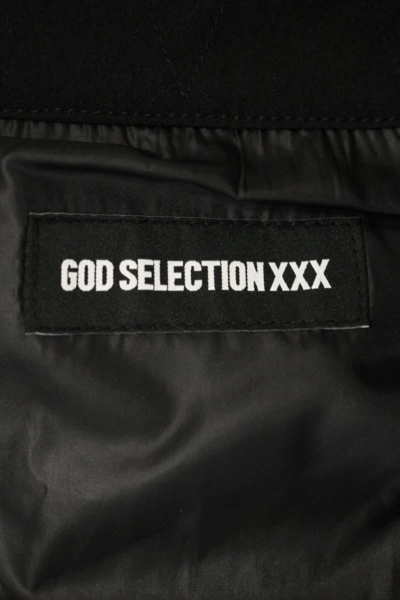 GOD SELECTION XXX Half-Zip Nylon Blouson Black Size M