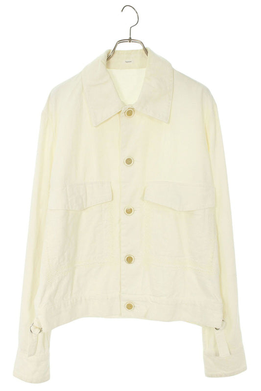 Fujimoto 23SS Front Pocket Trucker Jacket White Size L