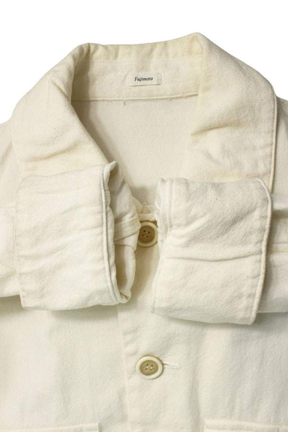 Fujimoto 23SS Front Pocket Trucker Jacket White Size L