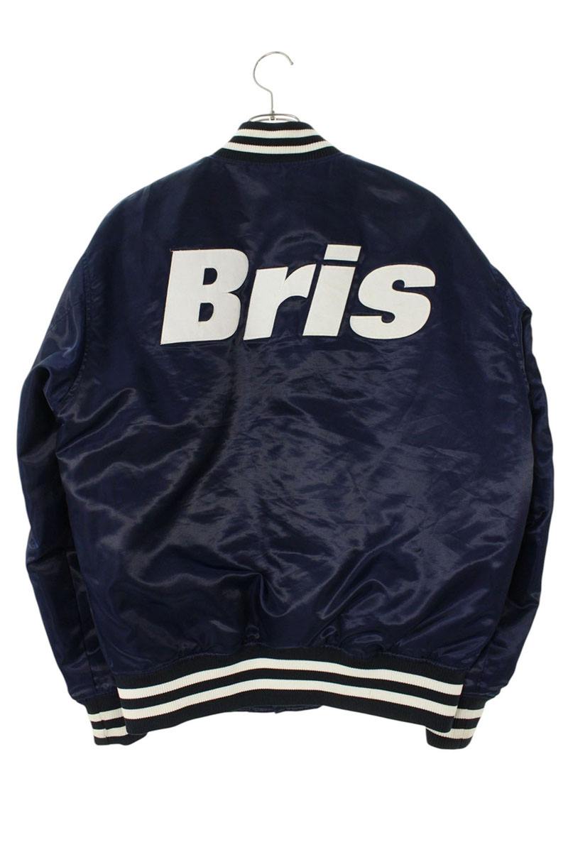 F.C.R.B Logo Embroidered All-Over Print Blouson Blue Size S