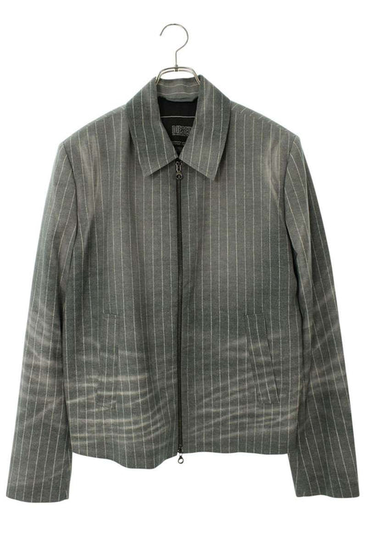 DIESEL Multi Stripe Wool Zip Blouson Size S