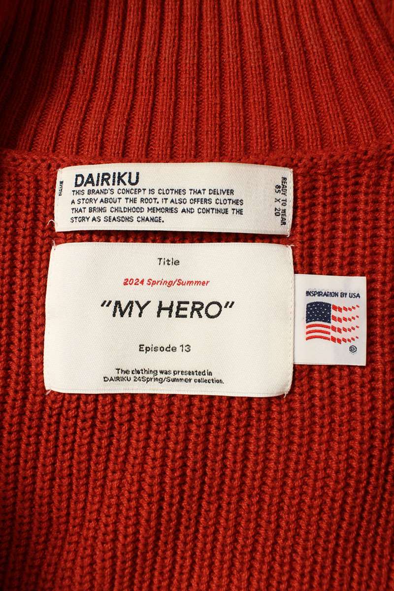 DAIRIKU 24SS Multi HOLLYWOOD Zip Knit Blouson Size M
