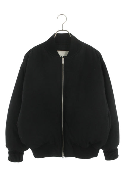 JILSANDER Elbow Patch Padded Bomber JKT Black Size S