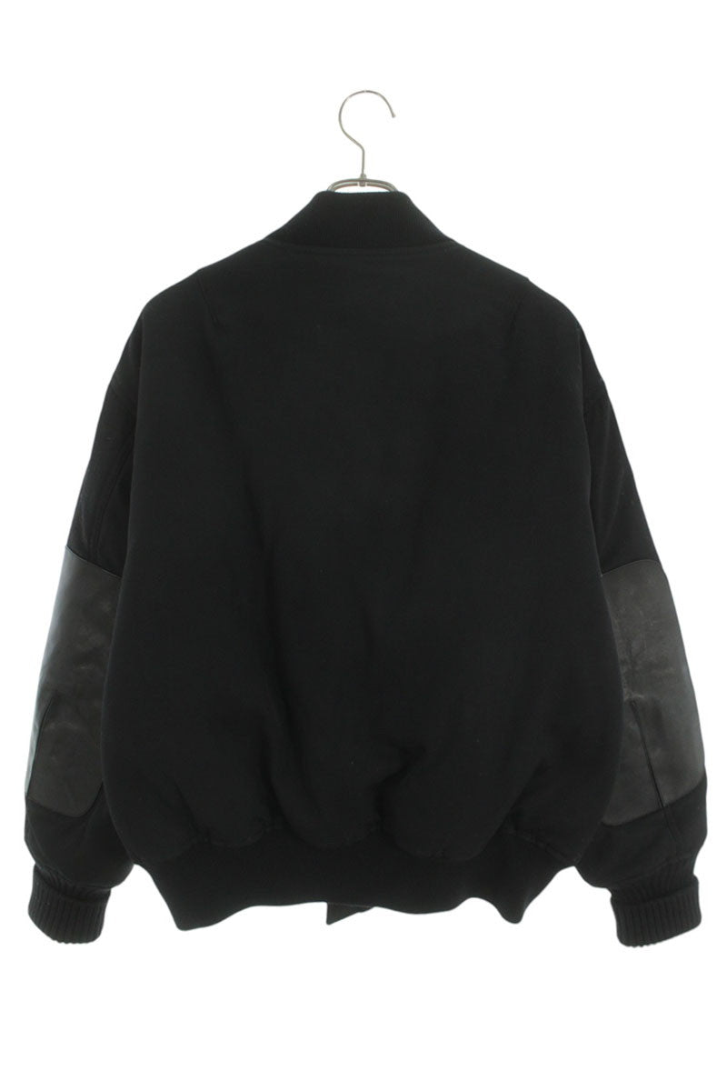 JILSANDER Elbow Patch Padded Bomber JKT Black Size S