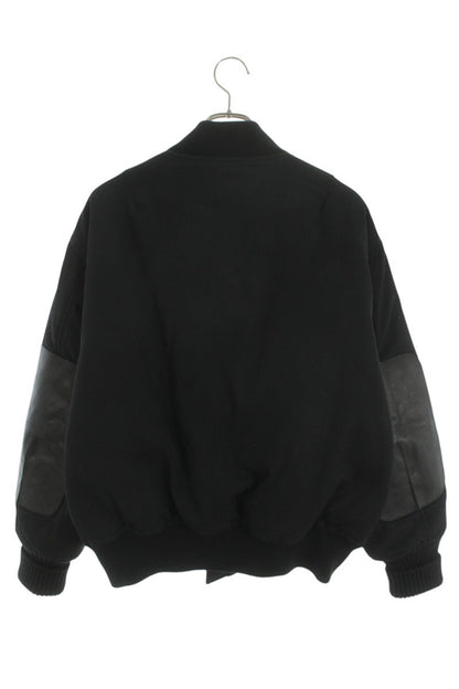 JILSANDER Elbow Patch Padded Bomber JKT Black Size S