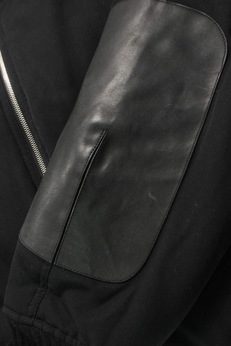 JILSANDER Elbow Patch Padded Bomber JKT Black Size S